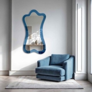 Oglindă albastră neregulată - SAPPHIRE BLUE