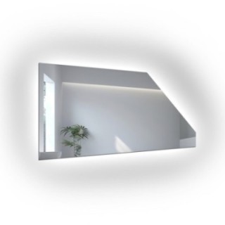 Oglindă pentru mansardă cu iluminare LED - LA COMANDĂ - IZERA LED
