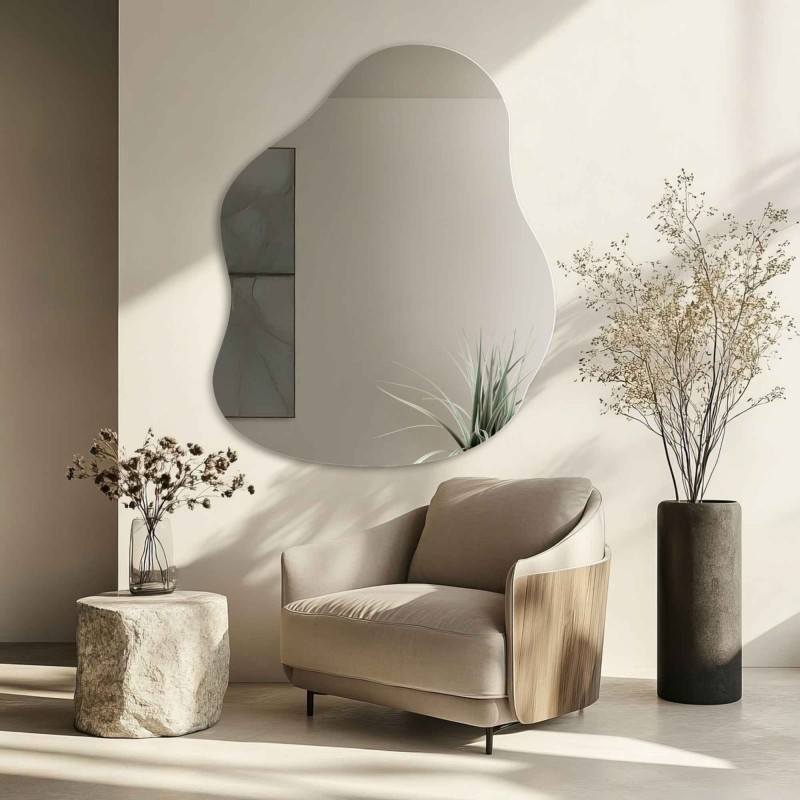 Oglindă decorativă cu formă organică - STONE