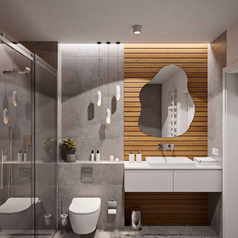 Oglindă decorativă cu formă organică - STONE