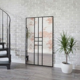 Oglindă tip fereastră în stil loft - ZEUS - culoarea ramei la alegere