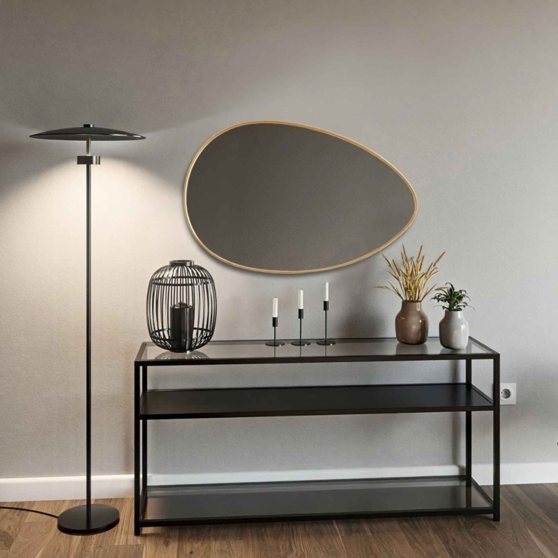 Oglindă organică cu ramă aurie din MDF SLIM - ZOE - culoarea ramei la alegere