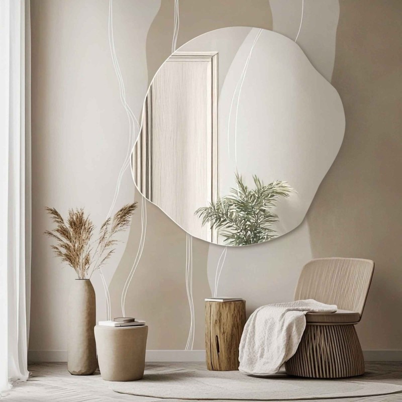 Oglindă decorativă cu o formă organică - CYRKON