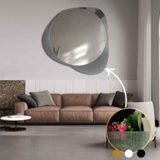 Oglindă decorativă pe sticlă ornamentală Estriado - LUXORA ELEGRA