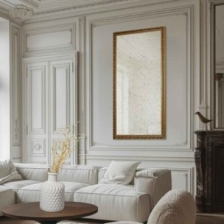 Oglindă de perete luxoasă, cu ramă ornamentată și suprafață de oglindă antichizată – GUSTAV VINTAGE