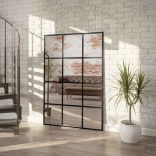 Oglindă tip fereastră în stil loft - 12 SECȚIUNI - culoarea ramei la alegere