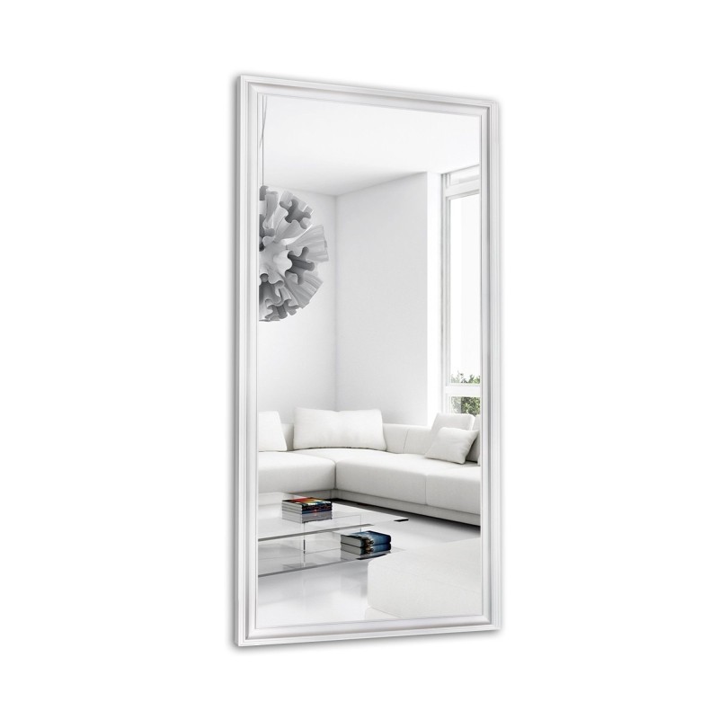Oglindă Glamour în ramă albă - 6004004