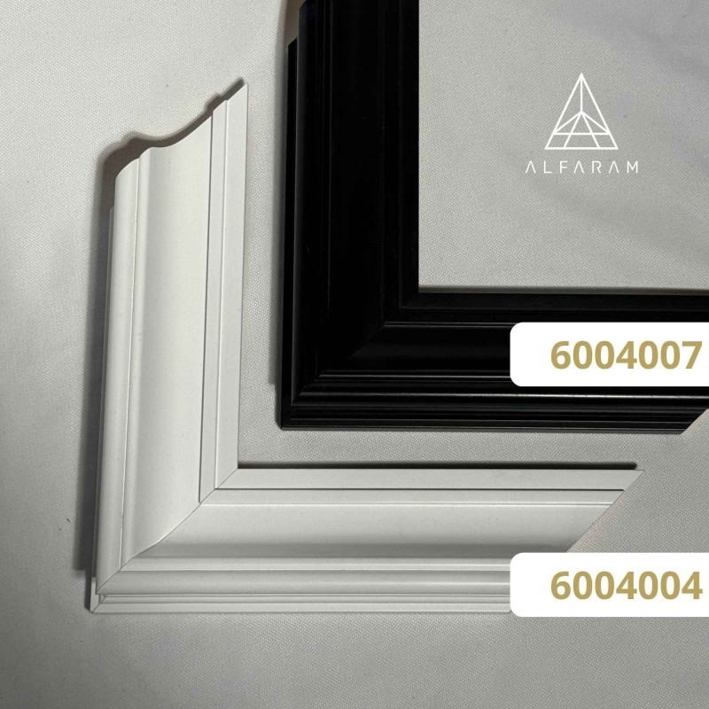 Oglindă Glamour în ramă albă - 6004004