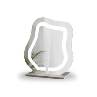 Oglindă cosmetică cu iluminare din spate sablată - FLOW LED PETITE