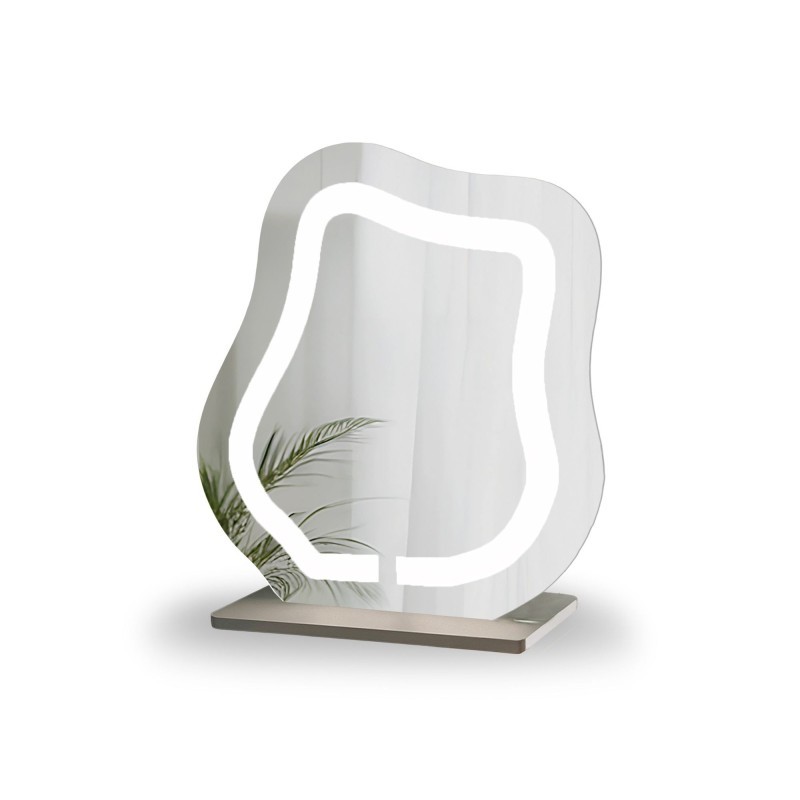 Oglindă cosmetică cu iluminare din spate sablată - FLOW LED PETITE