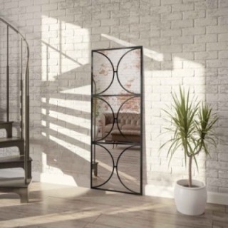Oglindă tip fereastră în stil loft - HEBE - culoarea ramei la alegere