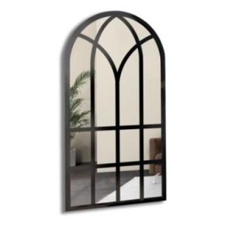 Oglindă tip fereastră în stil loft, cu șprosuri din MDF - RAMONA - culoarea ramei la alegere