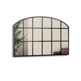 Oglindă tip fereastră în stil loft, cu șprosuri din MDF - REBEKA - culoarea ramei la alegere