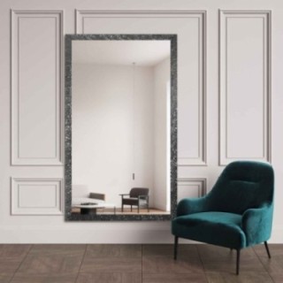 Oglindă Glamour cu ramă grafit lucioasă - 8002005