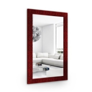 Oglindă Glamour cu ramă burgund lucioasă - 8002006