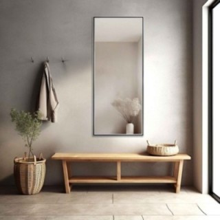 Oglindă în ramă decorativă delicată din lemn - 1501 - culoarea ramei la alegere