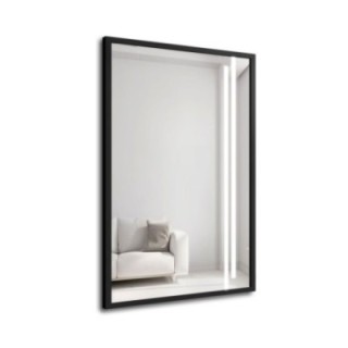 Oglindă în ramă neagră cu iluminare - 1503 LED III - culoarea ramei la alegere