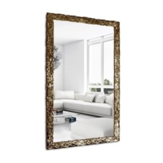 Oglindă de perete de lux cu ramă aurie bogat decorată - 9003001