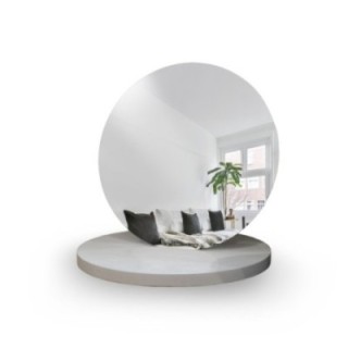 Oglindă decorativă rotundă de machiaj pe suport - BLUM III