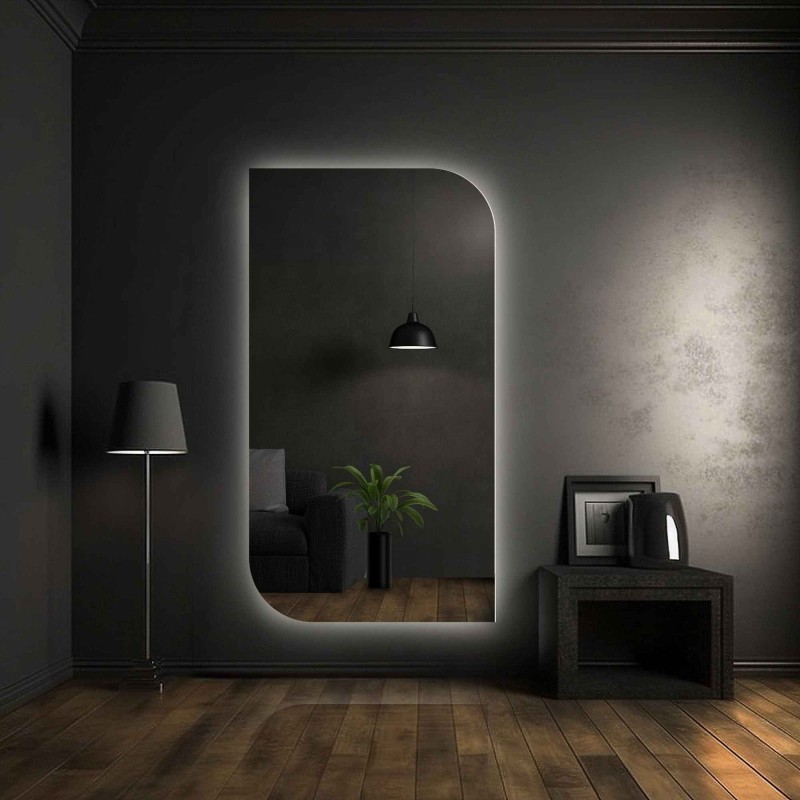 Oglindă de formă neregulată cu iluminare - LACRIMĂ LED