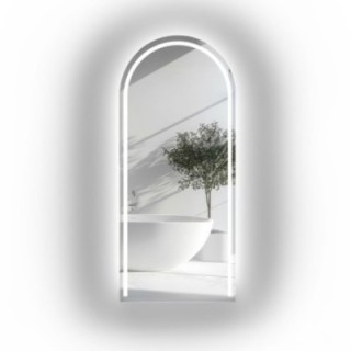 Oglindă de baie semiovală cu iluminare - PLATO LED