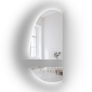 Oglindă organică în două părți cu iluminare LED – TURMALIN LED