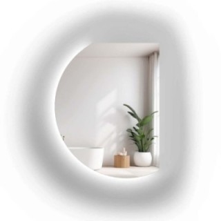 Oglindă de formă neregulată cu iluminare – DOLLY LED