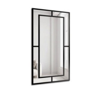 Oglindă tip fereastră în stil loft - GLORIA - culoarea ramei la alegere