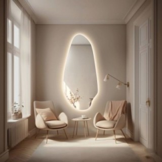 Oglindă organică cu iluminare pentru masa de toaletă - JASPIS LED