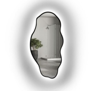 Oglindă cu formă organică în ramă cu iluminare - LOLIT ÎN CADRU LED