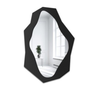 Oglindă decorativă cu formă organică ascuțită în cadru MDF - MINORE