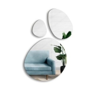 Set de trei oglinzi decorative cu o formă organică - OPALIT