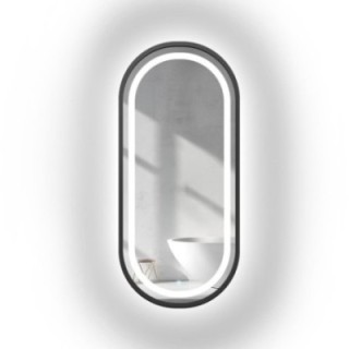 Oglindă ovală în ramă mdf cu iluminare - OSKAR ÎN CADRU LED III