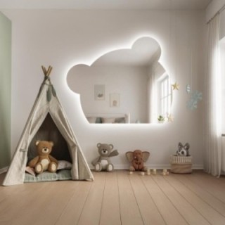 Oglindă pentru baia copiilor cu iluminare – PANDA LED