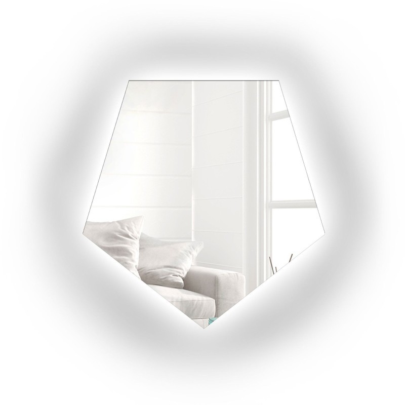 Oglindă de formă geometrică cu iluminare – PENTA LED
