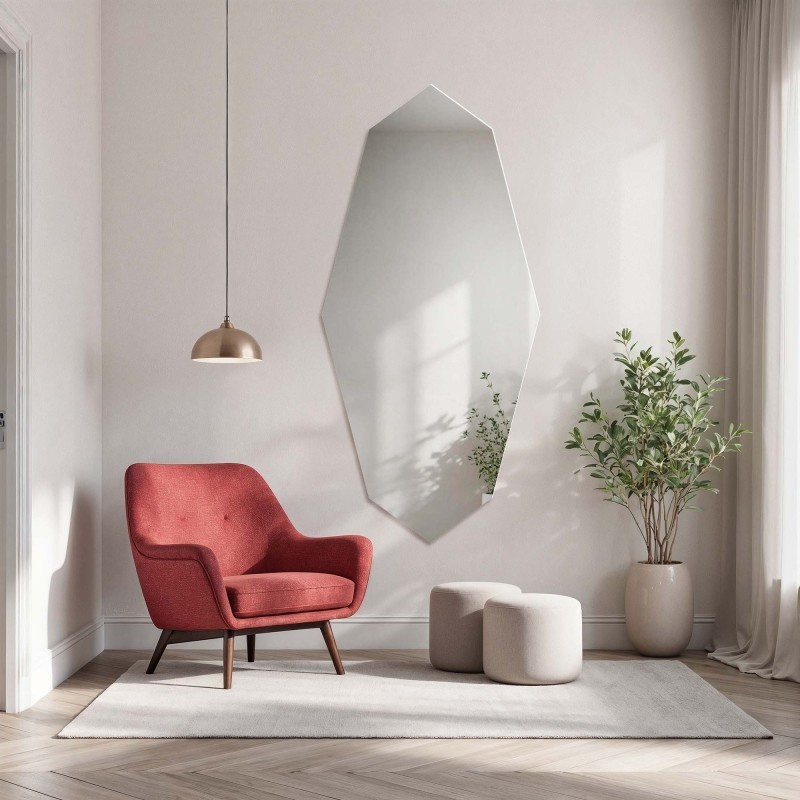 Oglindă decorativă cu formă organică ascuțită - RIOLIT