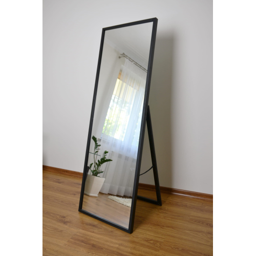 Oglindă de podea pentru dressing, în ramă subțire din lemn - 1502 - culoarea ramei la alegere