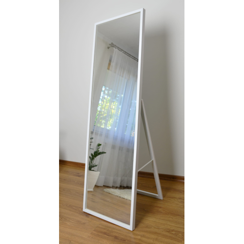 Oglindă de podea pentru dressing, în ramă subțire din lemn - 3005 - culoarea ramei la alegere