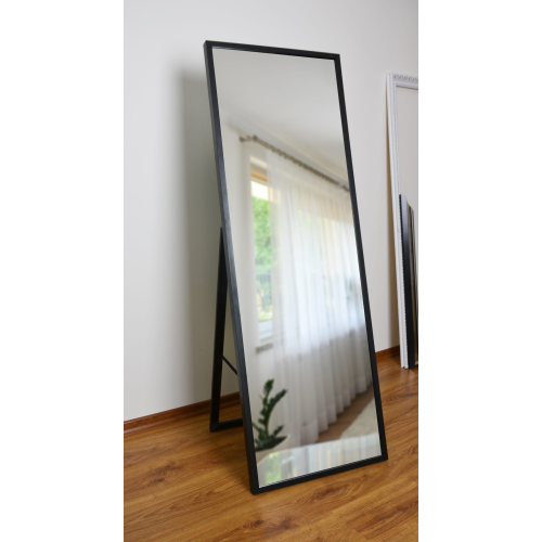 Oglindă de podea pentru dressing, în ramă subțire din lemn - 3005 - culoarea ramei la alegere