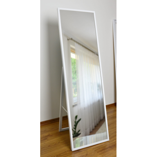 Oglindă de podea pentru dressing, în ramă subțire din lemn - 3005 - culoarea ramei la alegere