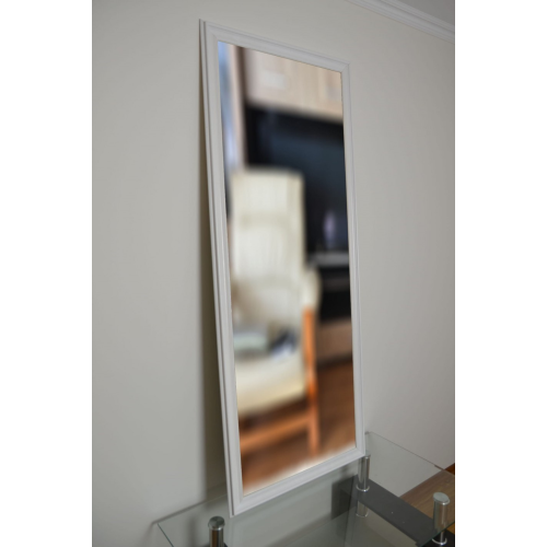 Oglindă Glamour în ramă albă - 6004004