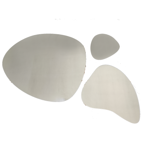 Set de trei oglinzi organice cu iluminare - FLORA LED