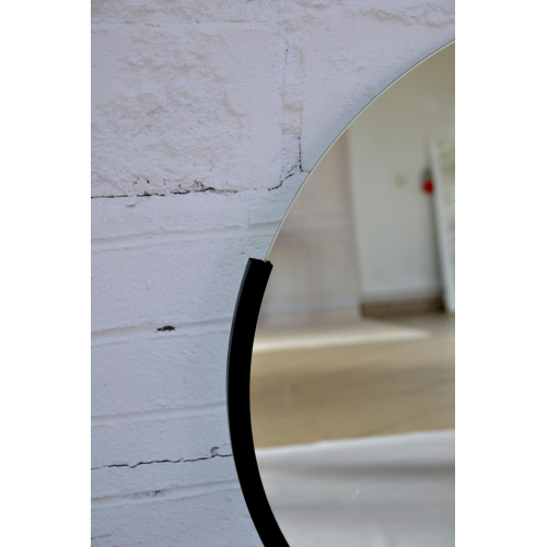 Oglindă rotundă modernistă cu ramă din MDF - TERA