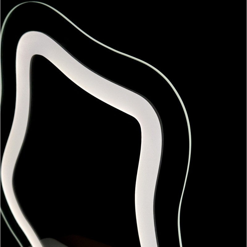 Oglindă cosmetică cu iluminare din spate sablată - FLOW LED PETITE
