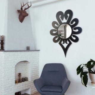 Oglindă decorativă în stil goralski în formă de parzenica – JAGNA