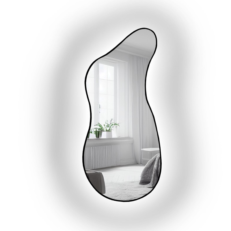 Oglindă de formă organică cu iluminare - ANGELIT II ÎN CADRU LED