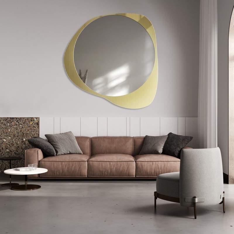 Oglindă decorativă pe sticlă ornamentală Estriado - LUXORA ELEGRA
