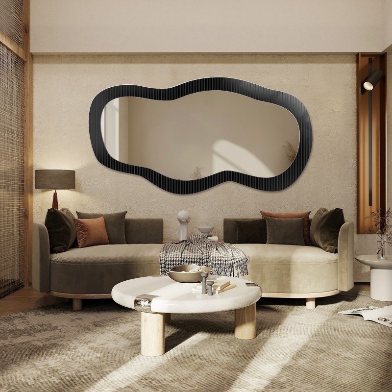 Oglindă decorativă pe sticlă ornamentală Estriado - LUXORA GLASORI