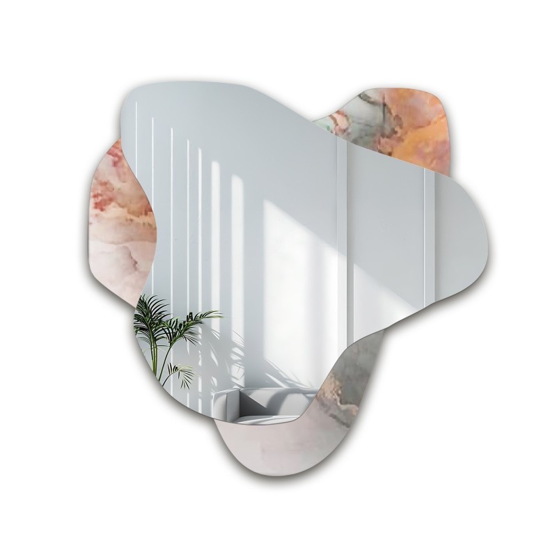 Oglindă neregulată pe marmură roz – MARBLE FIORATO