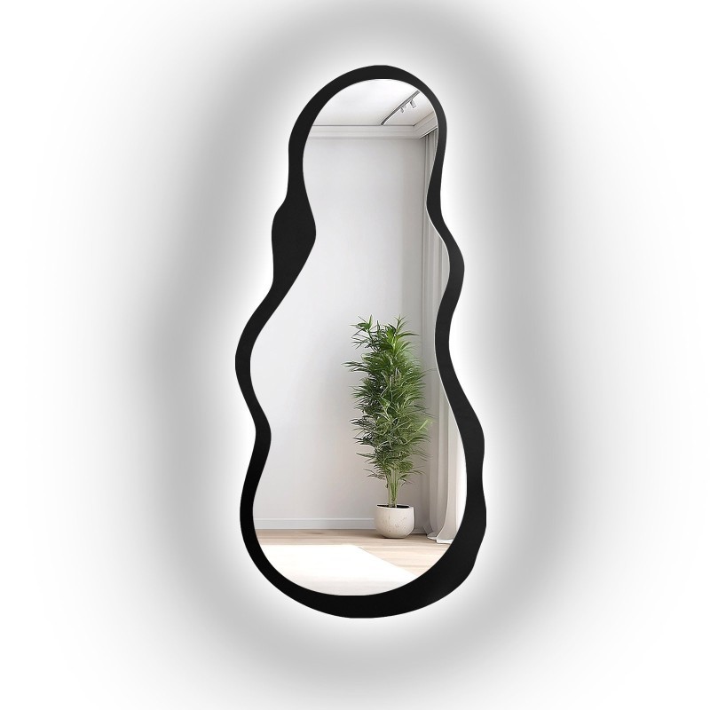 Oglindă cu formă neregulată în cadru MDF cu iluminare - RISOL ÎN CADRU LED